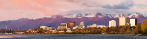 Picture of horizon in downtown Anchorage Alaska