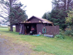 East End Road with cabin out front, commercial real estate in Alaska