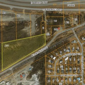 Bird's eye view of land for sale in Wasilla AK, property A11