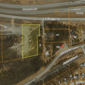 Bird's eye view of land for sale in Wasilla AK, property 1